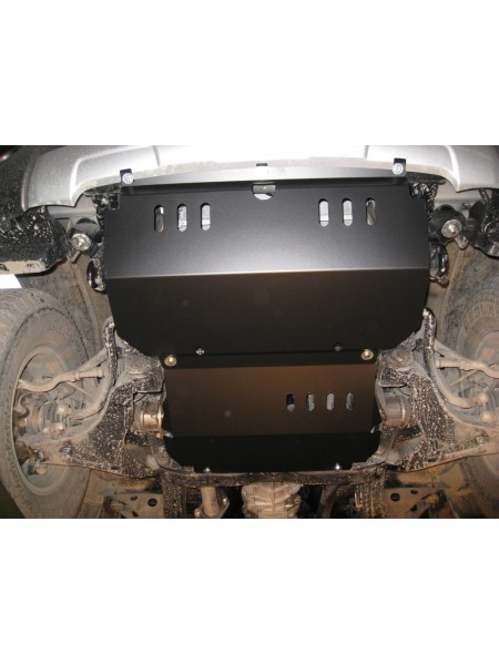 Защита двигателя и радиатора MITSUBISHI L200 после 2006 г.в. (2 части) "Alfeco"