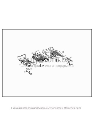 Защита коробки переключения передач MERCEDES ML W163 1997-2005 г.в.
